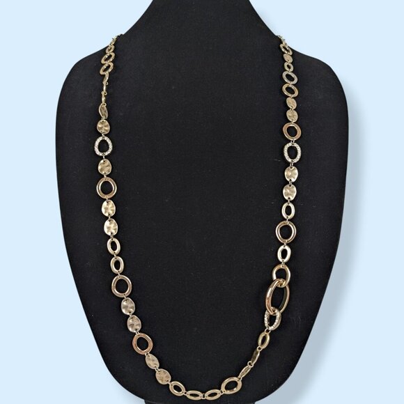 Premier Designs Rhinestone Cut Out Link Necklace - Picture 2 of 6